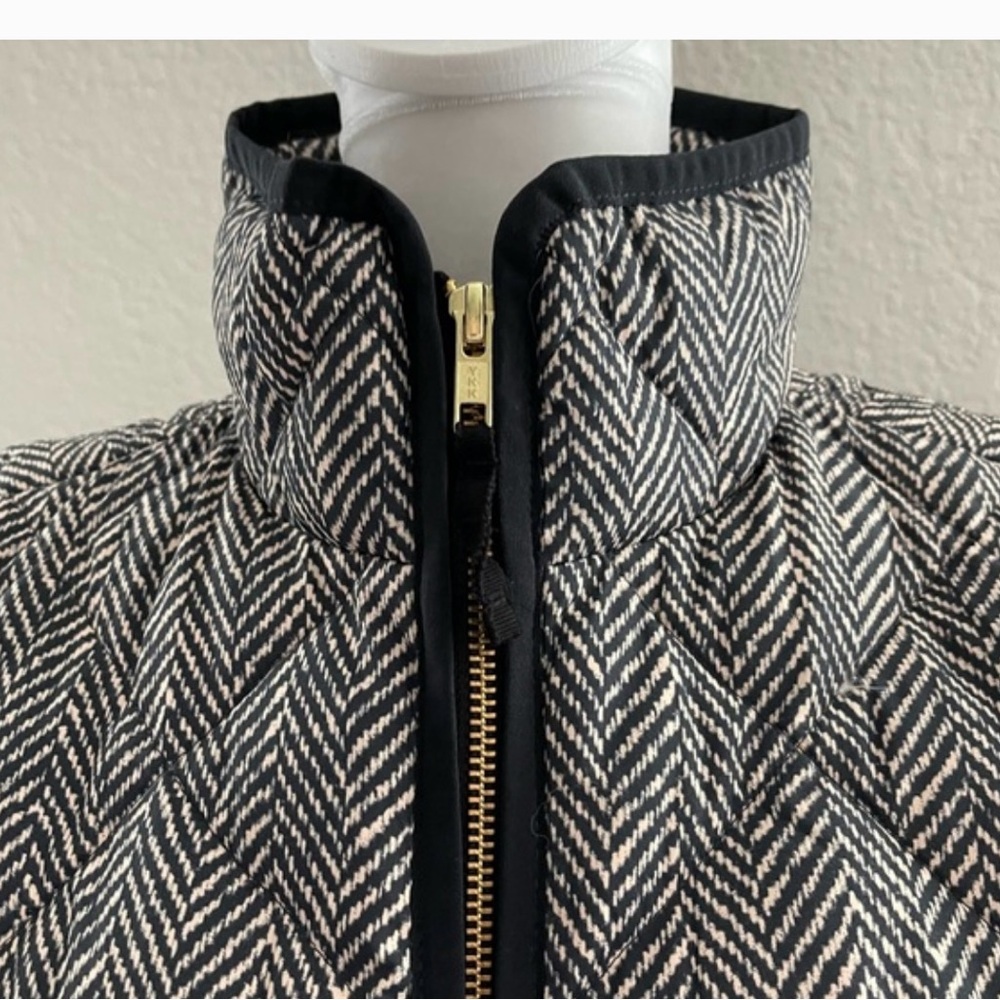 J. Crew Herringbone Puffer Vest XS - Picture 3 of 3